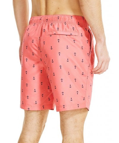 Men's Quick-Dry Anchor-Print 8" Swim Trunks PD07 $20.44 Swimsuits