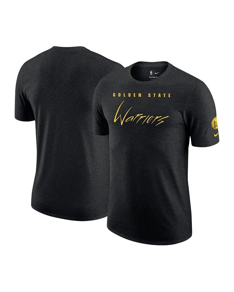 Men's Heather Black Golden State Warriors Courtside Versus Flight Max90 T-shirt $19.78 T-Shirts