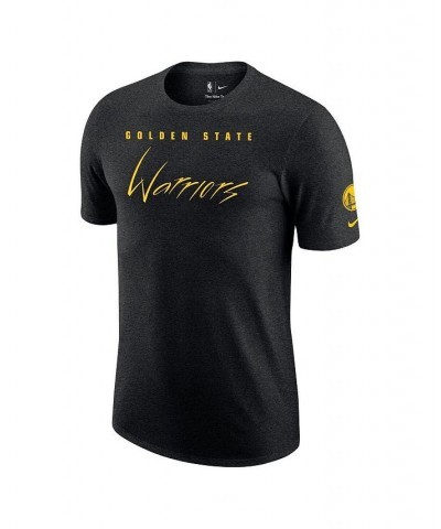 Men's Heather Black Golden State Warriors Courtside Versus Flight Max90 T-shirt $19.78 T-Shirts