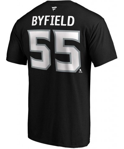 Men's Quinton Byfield Black Los Angeles Kings Authentic Stack Name and Number T-shirt $15.64 T-Shirts