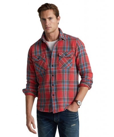 Men's Classic-Fit Plaid Brushed Twill Shirt Multi $30.30 Shirts