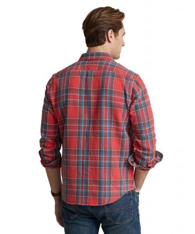 Men's Classic-Fit Plaid Brushed Twill Shirt Multi $30.30 Shirts