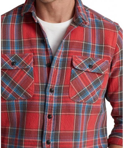 Men's Classic-Fit Plaid Brushed Twill Shirt Multi $30.30 Shirts