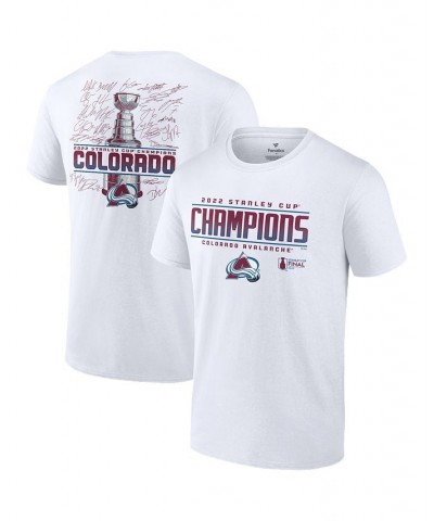 Branded Men's White Colorado Avalanche 2022 Stanley Cup Champions Signature Roster T-Shirt $18.48 T-Shirts