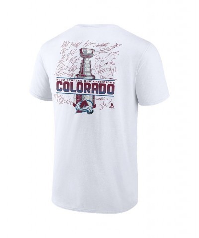 Branded Men's White Colorado Avalanche 2022 Stanley Cup Champions Signature Roster T-Shirt $18.48 T-Shirts