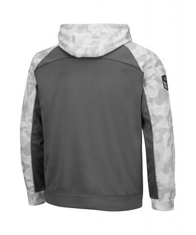 Men's Gray, Arctic Camo Oregon Ducks OHT Military-Inspired Appreciation Tonal Raglan Pullover Hoodie $43.99 Sweatshirt