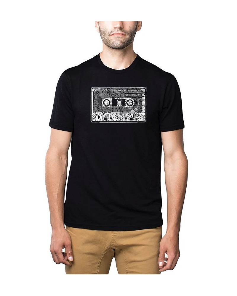 Men's Premium Word Art T-Shirt - The 80's Black $22.50 T-Shirts