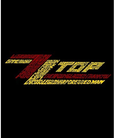 Men's Word Art ZZ Top Hooded Sweatshirt Black $28.20 Sweatshirt