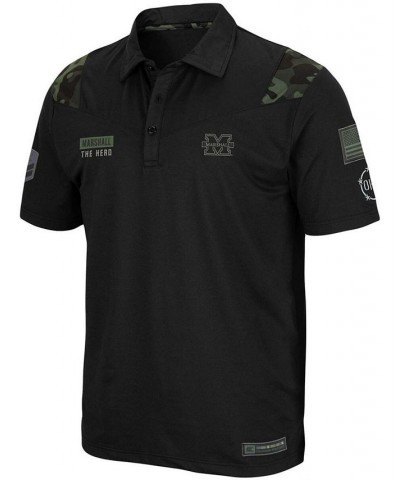 Men's Black Marshall Thundering Herd OHT Military Inspired Appreciation Sierra Polo $23.03 Polo Shirts