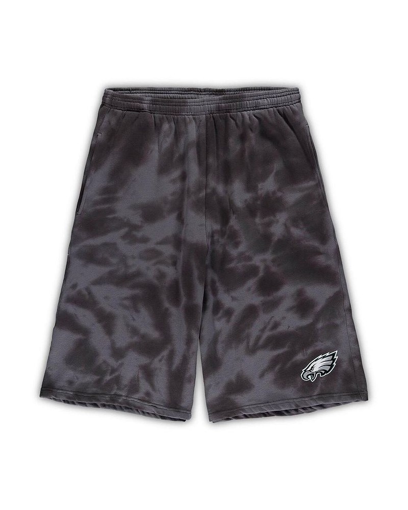 Men's Charcoal Philadelphia Eagles Big and Tall Tie-Dye Shorts $24.60 Shorts