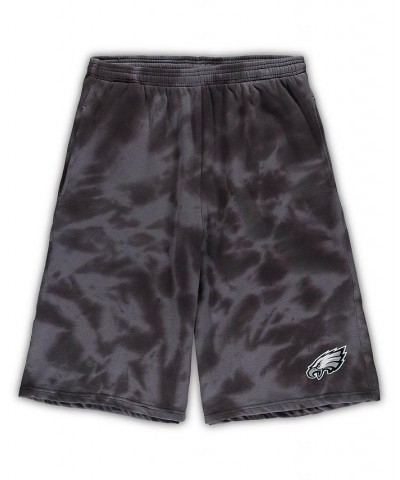 Men's Charcoal Philadelphia Eagles Big and Tall Tie-Dye Shorts $24.60 Shorts