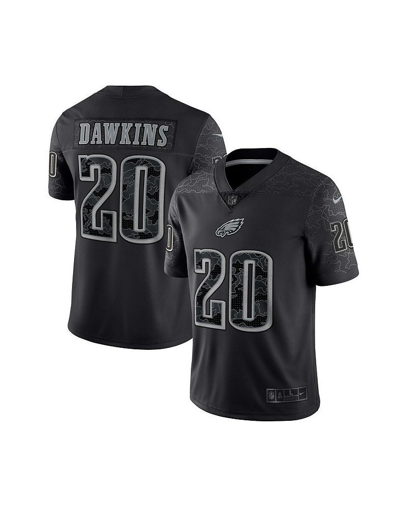 Men's Brian Dawkins Black Philadelphia Eagles Retired Player RFLCTV Limited Jersey $74.10 Jersey