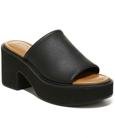 Cassie Platform Slides Black $44.55 Shoes