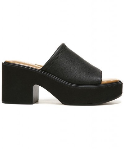 Cassie Platform Slides Black $44.55 Shoes