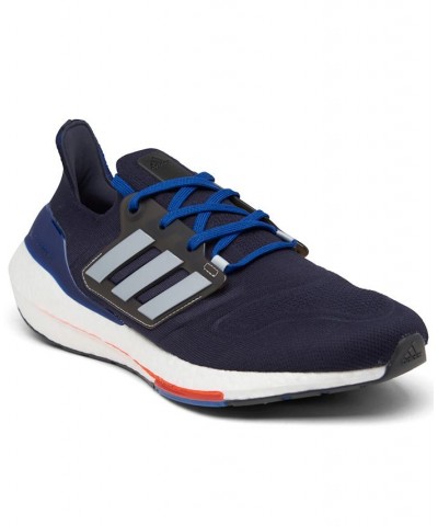 Men's UltraBOOST 22 Running Sneakers Blue $41.60 Shoes