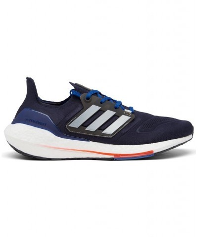 Men's UltraBOOST 22 Running Sneakers Blue $41.60 Shoes