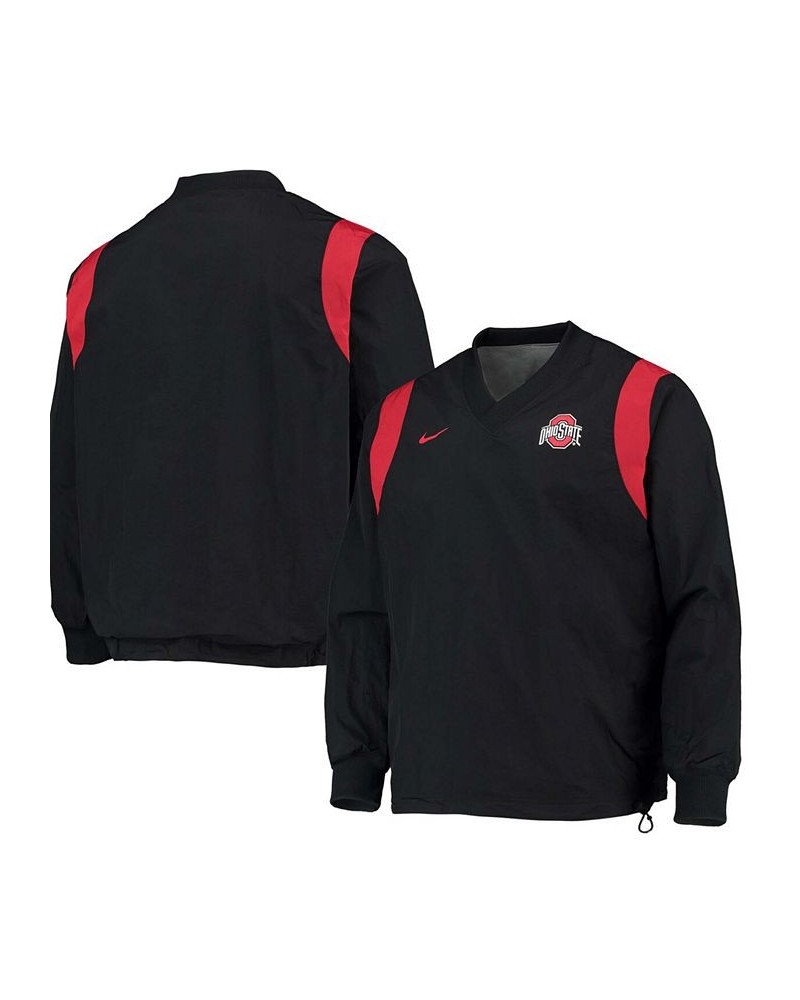 Men's Black Ohio State Buckeyes Rev Pullover Windbreaker Jacket $36.55 Jackets