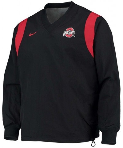 Men's Black Ohio State Buckeyes Rev Pullover Windbreaker Jacket $36.55 Jackets