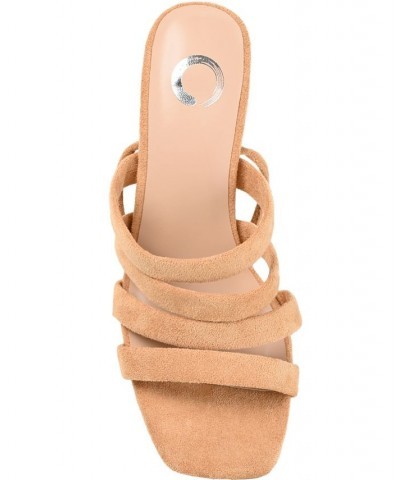 Women's Sevyn Tie-Up Sandals Tan/Beige $42.75 Shoes