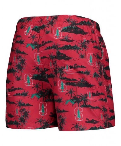 Men's Cardinal Stanford Cardinal Island Palm Swim Trunks $23.50 Swimsuits