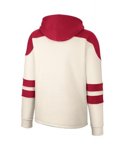 Men's Cream Alabama Crimson Tide Lace-Up 4.0 Vintage-Like Pullover Hoodie $30.75 Sweatshirt