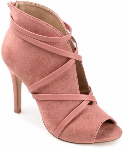 Women's Samara Peep Toe Booties Blush $45.00 Shoes