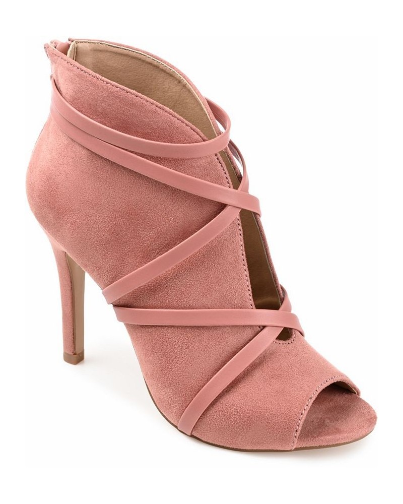 Women's Samara Peep Toe Booties Blush $45.00 Shoes