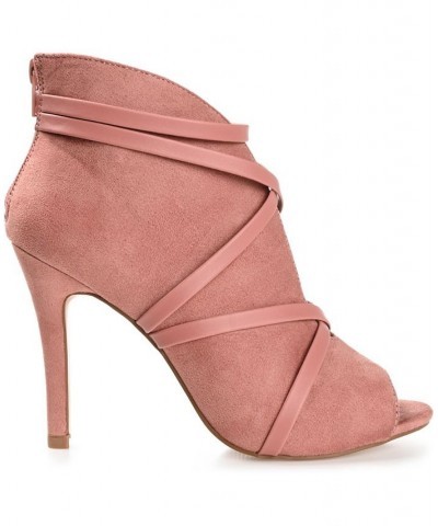 Women's Samara Peep Toe Booties Blush $45.00 Shoes