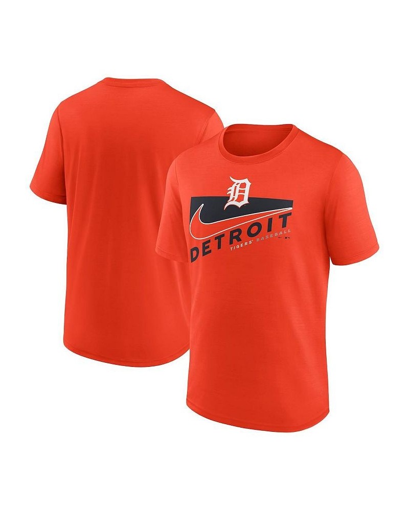 Men's Orange Detroit Tigers Swoosh Town Performance T-shirt $23.84 T-Shirts