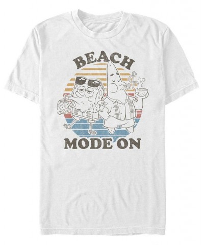 Men's Beach Mode Short Sleeve Crew T-shirt White $14.70 T-Shirts