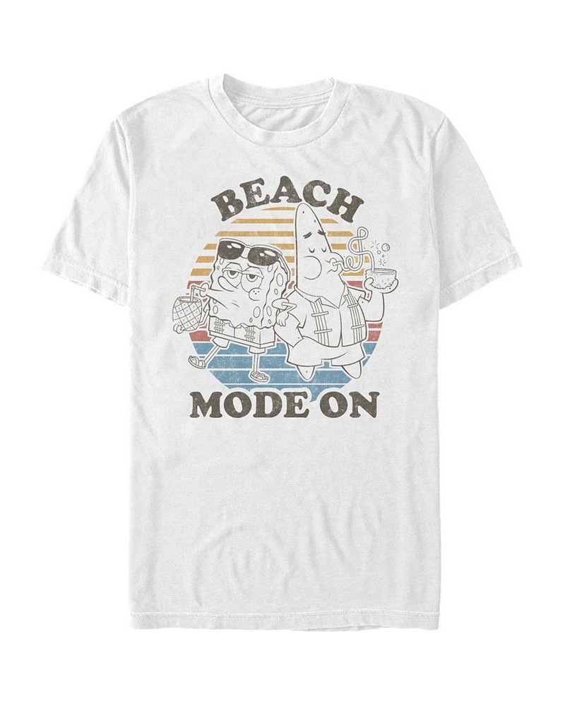 Men's Beach Mode Short Sleeve Crew T-shirt White $14.70 T-Shirts