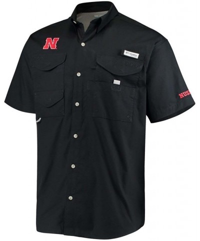 Men's Black Nebraska Huskers Bonehead Shirt $34.19 Shirts