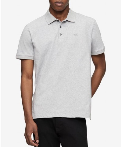 Men's Regular-Fit Smooth Cotton Monogram Logo Polo Shirt PD02 $27.49 Polo Shirts