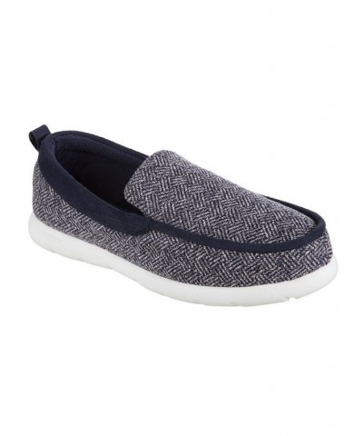 Signature Men's Zenz Hatch Knit Slip On Indoor/Outdoor Slippers Blue $15.18 Shoes