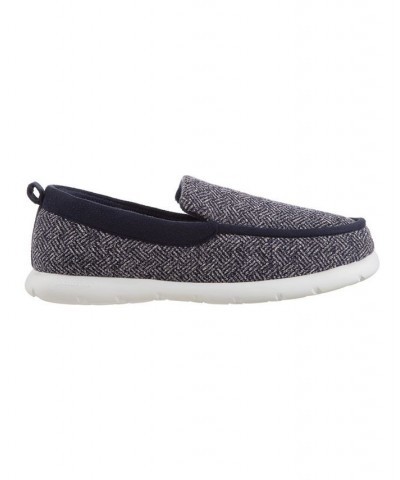 Signature Men's Zenz Hatch Knit Slip On Indoor/Outdoor Slippers Blue $15.18 Shoes