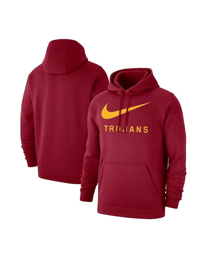 Men's Cardinal USC Trojans Big Swoosh Club Pullover Hoodie $34.00 Sweatshirt