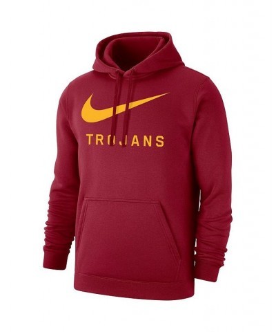 Men's Cardinal USC Trojans Big Swoosh Club Pullover Hoodie $34.00 Sweatshirt