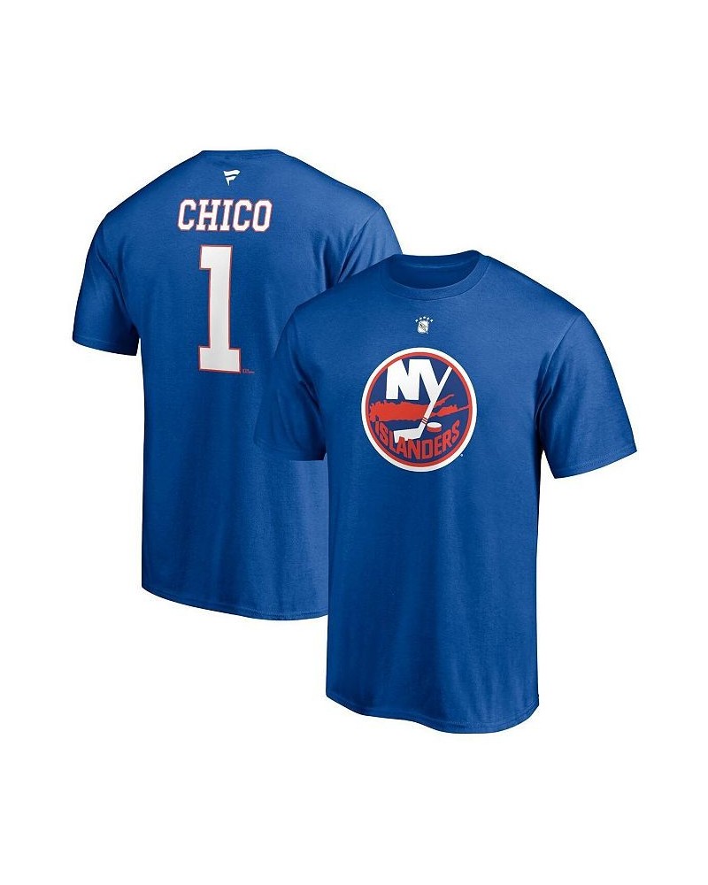 Men's Branded Glenn Resch Royal New York Islanders Authentic Stack Retired Player Nickname & Number T-shirt $20.87 T-Shirts