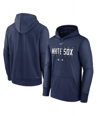 Men's Navy Chicago White Sox Authentic Collection Pregame Performance Pullover Hoodie $50.34 Sweatshirt