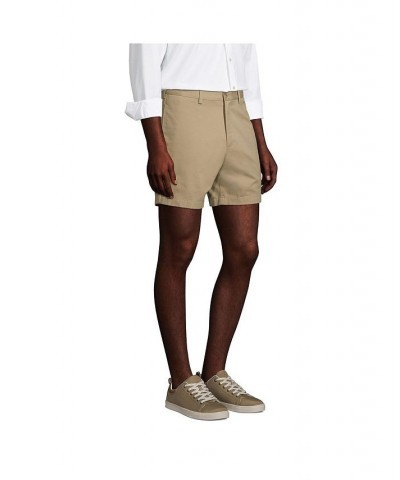 Men's Traditional Fit 6 Inch No Iron Chino Shorts Tan/Beige $25.98 Shorts