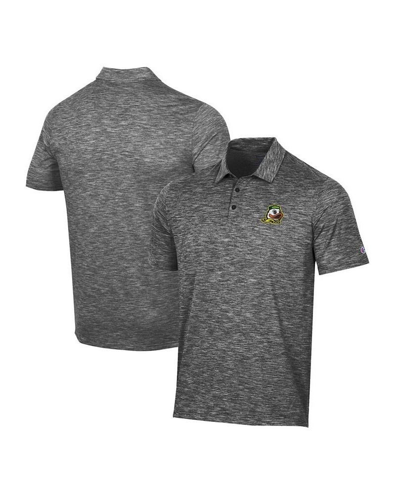 Men's Charcoal Oregon Ducks Micro Mesh Space-Dye Polo Shirt $35.39 Polo Shirts