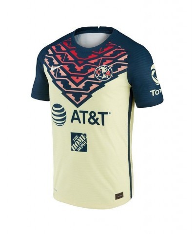 Men's Federico Vinas Yellow Club America 2021/22 Home Vapor Match Authentic Player Jersey $88.20 Jersey