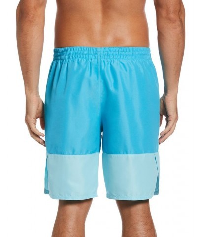 Men's Split Colorblocked 9" Swim Trunks PD04 $20.20 Swimsuits