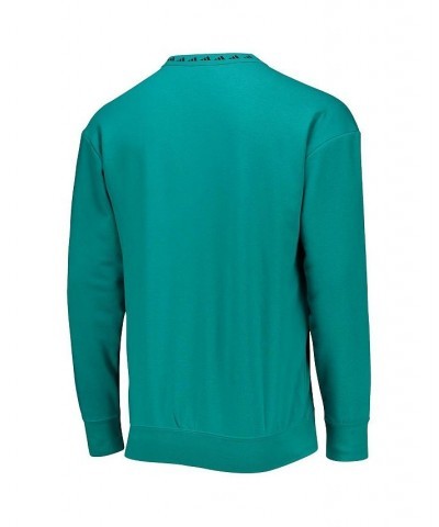 Men's Teal Real Madrid Icon Pullover Sweatshirt $37.94 Sweatshirt