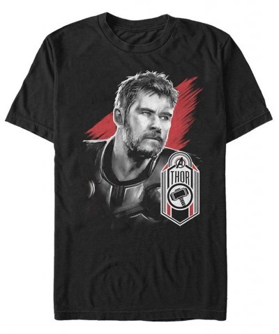 Marvel Men's Avengers Endgame The Asgardian Thor Tag Short Sleeve T-Shirt Black $14.35 T-Shirts