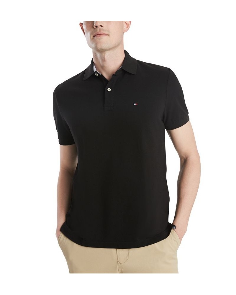 Men's Big & Tall Classic-Fit Ivy Polo Black $29.40 Polo Shirts