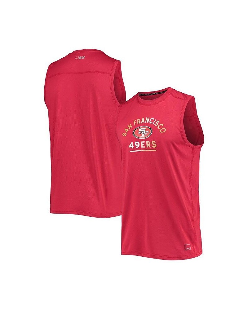 Men's Scarlet San Francisco 49ers Rebound Tank Top $27.50 T-Shirts