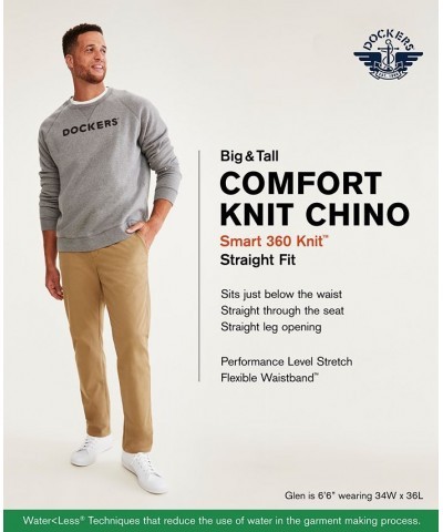 Men's Straight-Fit Comfort Knit Chinos PD01 $27.95 Pants