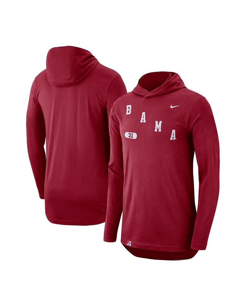 Men's Crimson Alabama Crimson Tide Team Performance Long Sleeve Hoodie T-shirt $31.61 T-Shirts