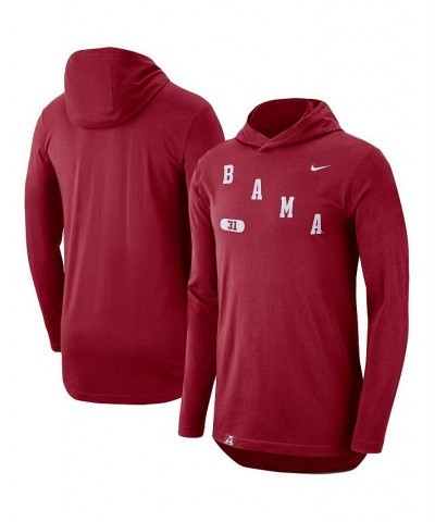 Men's Crimson Alabama Crimson Tide Team Performance Long Sleeve Hoodie T-shirt $31.61 T-Shirts